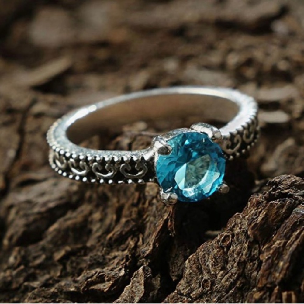 5-Pc stackable silver rings - Picture 5 of 6